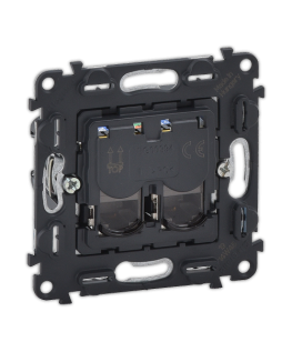

Розетка Legrand 753041 2-я компьютерная, RJ45, кат. 5е UTP, 753041