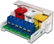 фото Розетка Lanmaster LAN-WA-LP-3RCA-WH