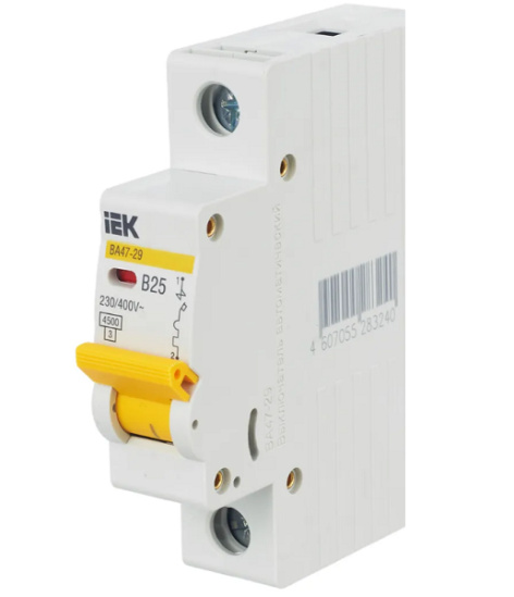 фото Автоматический выключатель модульный IEK MVA20-1-025-B в Красноярске