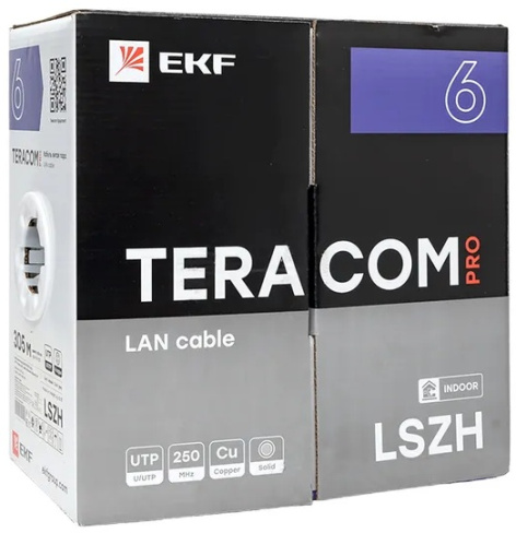 фото Кабель витая пара EKF TRP-6UTP-04LSH-GY-IN3 в Воронеже