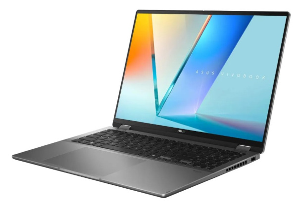 фото Ноутбук ASUS Vivobook 16 Flip TP3607AA-SI087W 16" (Intel Core Ultra 7, 32Гб LPDDR5X, SSD 1 Тб, Arc graphics, Windows 11 Домашняя) Серый [90NB17B1-M005L0]