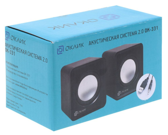 фото Компьютерная акустика 2.0 Oklick OK-331 в Челябинске