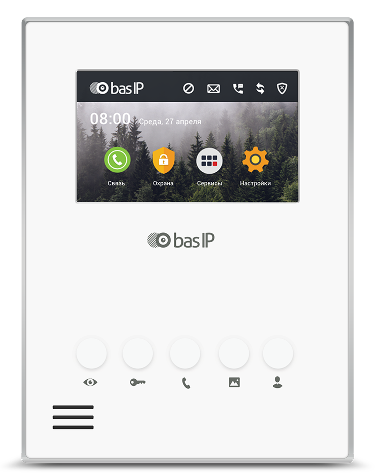 

Видеодомофон BAS-IP AU-04LA WHITE индивидуальный, AU-04LA WHITE