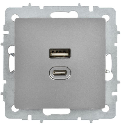 фото Розетка USB  IEK BR-U22-045-K46