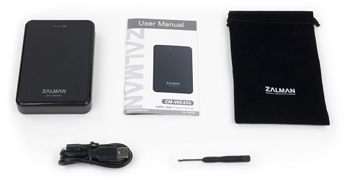 фото Внешний корпус для HDD SATA 2.5” Zalman ZM-WE450