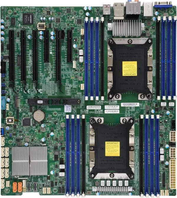 

Материнская плата Supermicro MBD-X11DAI-N-B (2x3647, C621, 16xDDR4, E-ATX 12"x13", PCIE3.0 4(x16) 2(x8),2xGE,HD Audio) Bulk, MBD-X11DAI-N-B