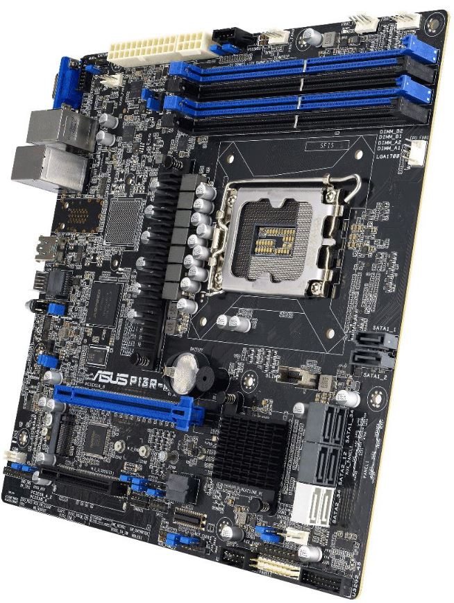 

Материнская плата mATX ASUS P13R-M 90SB0C70-M0UAY0 (LGA1700, Intel C262, 4*DIMM (4400), 2*PCIE, 8*SATA 6G RAID, M.2, 2*Glan, Mlan, VGA, 3*USB 3.2), P13R-M