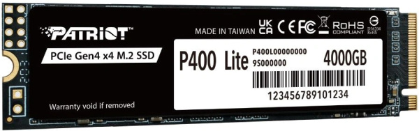 фото Накопитель SSD M.2 2280 Patriot Memory P400 Lite в Перми 4000 ГБ