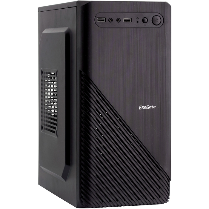 

Корпус mATX Exegate BAA-103 EX277799RUS minitower, AAA450, 80mm, 2*USB, Audio, black, BAA-103
