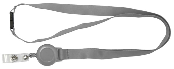 Изображение товара Ремешок для бейджа Smartec ST-AC203LR-GR с пряжкой и ретрактором