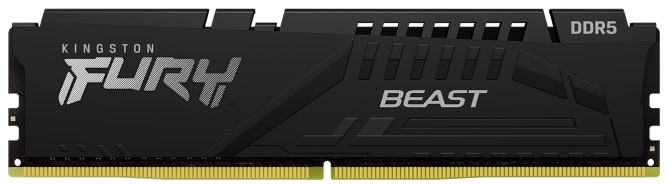 

Модуль памяти DDR5 8GB Kingston FURY KF560C36BBE-8 Beast Black EXPO 6000MHz CL36 1RX16 1.35V 16Gbit, KF560C36BBE-8