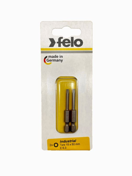Изображение товара Набор бит Felo 03615536 50 мм серия Industrial для TORX 2 шт