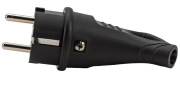 фото Каучуковая вилка Filum FL-PLUG-P-EU-IP44-BK