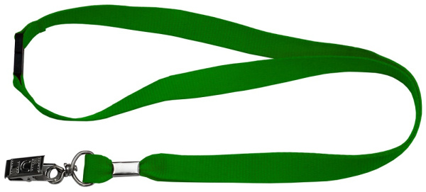 Изображение товара Ремешок для идентификационной карты Smartec ST-AC202LY-GN металлический зажим