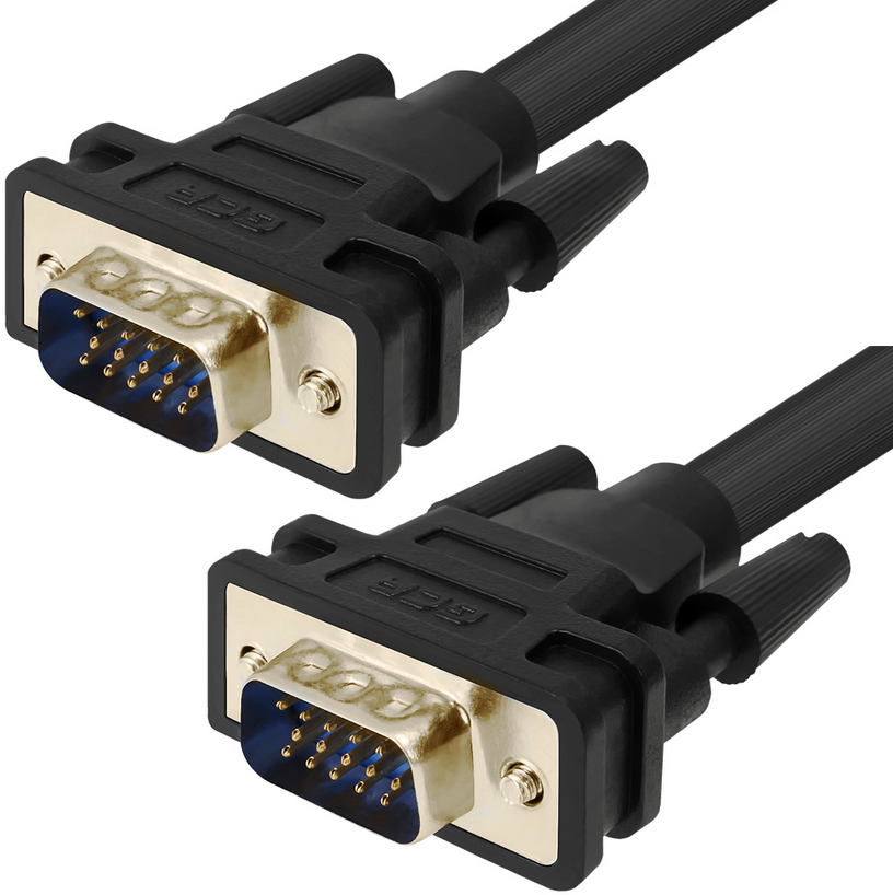 

Кабель интерфейсный VGA-VGA Greenconnect 15M/15M GCR-VM2VM2-1.8m 1.8 м чёрный, позолоченные контакты, ферритовые кольца, OD8.0 mm. 28/28 AWG, двойной, 15M/15M