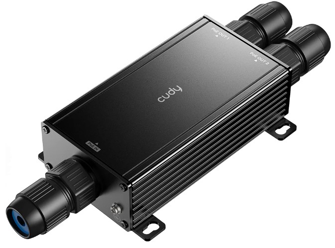 

Удлинитель Cudy POE25 2 Channel 10/100/1000Mbps Outdoor Waterproof PoE++, IEEE802.3af/at/bt, IP67 waterproof, 1 x PoE++ Input port, 2 x PoE+/PoE Outpu, POE25