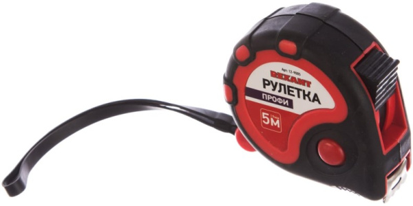 Изображение товара Рулетка Rexant 12-9005 строительная 5 м обрезиненная поясе