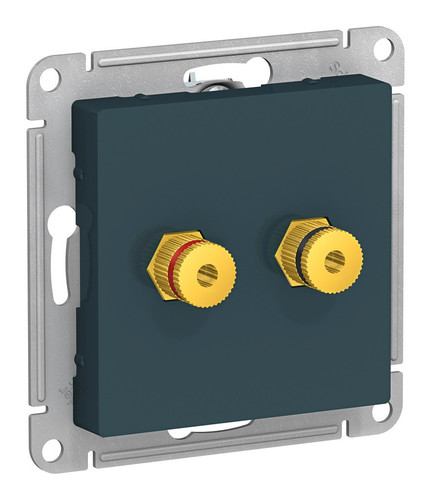 

Розетка аудио Systeme Electric ATN000887 AtlasDesign двойная, Изумруд, ATN000887