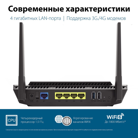 фото Роутер  ASUS RT-AX56U
