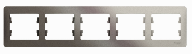 

Рамка Schneider Electric GSL001205 Glossa 5-ая, горизонтальная платина, GSL001205