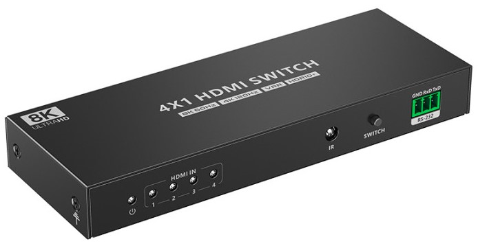 

Переключатель HDMI LENKENG LKV841 HDMI 4 в 1, 8K, LKV841