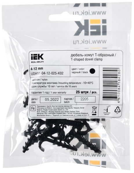 фото Дюбель-хомут  IEK UDH11-04-12-025-K02 в Перми