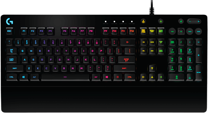 

Клавиатура Logitech G213 Prodigy 920-008092 черная, USB, G213 Prodigy