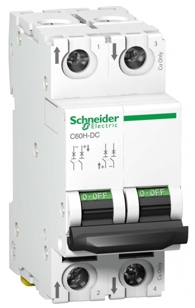 

Автоматический выключатель Schneider Electric A9N61528 2P 10A (C) 500В DC, A9N61528