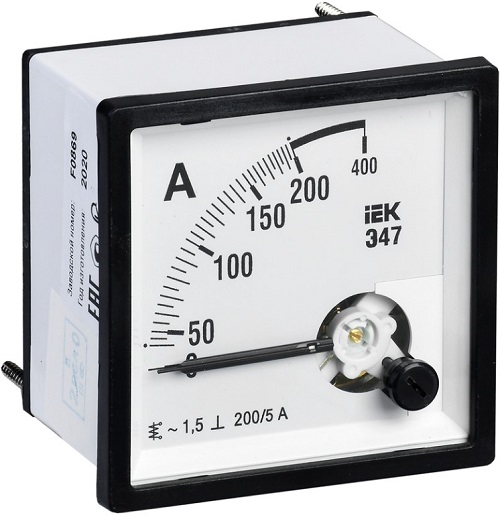 

Амперметр IEK IPA20-6-0200-E Э47 200/5А кл. точн. 1,5 96х96мм, IPA20-6-0200-E