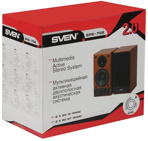

Компьютерная акустика 2.0 Sven SPS-702 SV-0120702BL 40 Вт, 40-22000 Гц, черные, SPS-702