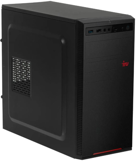 фото Компьютер iRu Home 310H6SE MT (Intel Core i3 12100 (4/8; 3,3ГГц; 12Мб), 3.3ГГц, 16ГБ DDR4, SSD 1 Тб, Intel UHD Graphics, Не установлена) [1994647]