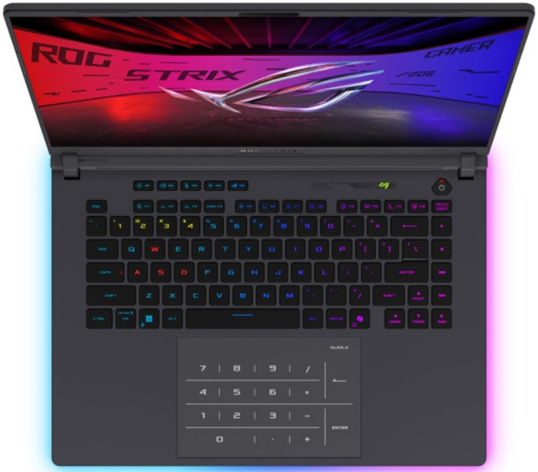 фото Ноутбук ASUS ROG Strix G16 G615JMR-TS415 16" (Intel Core i7, 16Гб DDR5, SSD 512 Гб, GeForce RTX 5060, Без ОС) Серый [90NR0LB1-M00KB0]