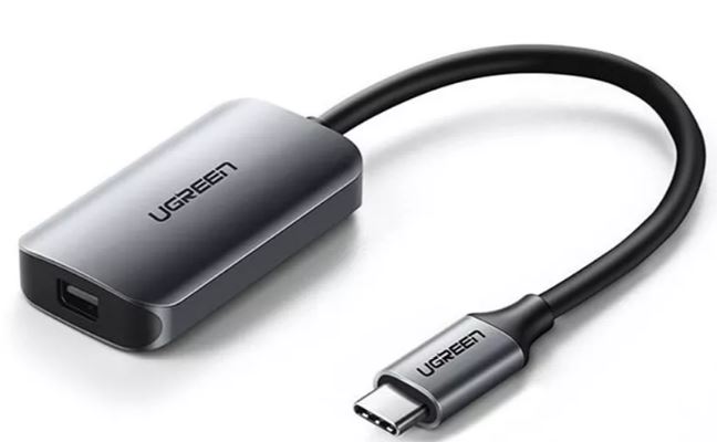 

Адаптер UGREEN 60351 USB-C to mini DP female, серый, 60351