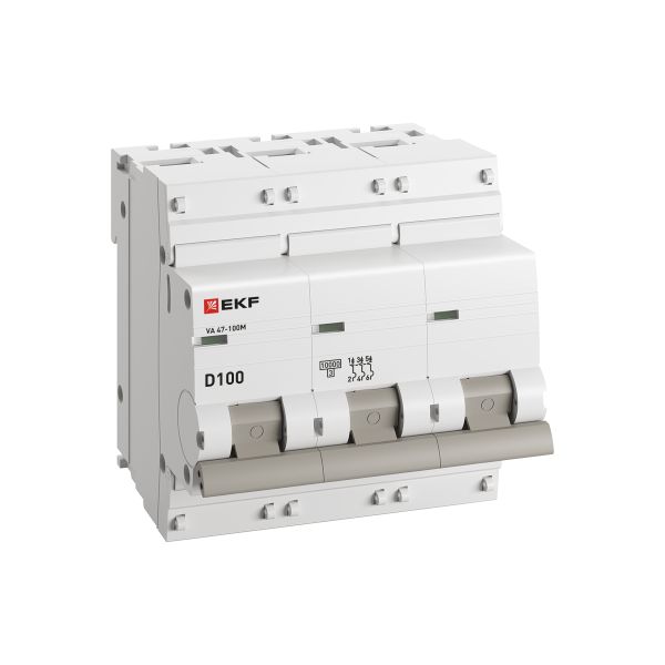 

Автоматический выключатель EKF mcb47100m-3-100D-pro Авт. выкл. 3P 100А (D) 10kA ВА 47-100M без тепл. расцепит. PROxima, mcb47100m-3-100D-pro