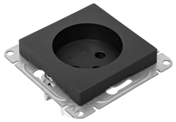 фото Розетка без заземления  EKF UP1-SOB-101