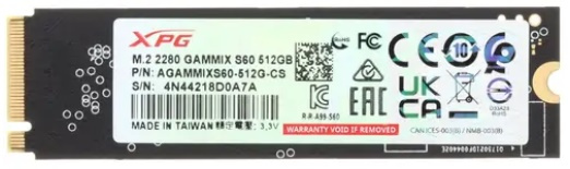 фото Накопитель SSD M.2 2280 ADATA AGAMMIXS60-512G-CS в Самаре 512 ГБ