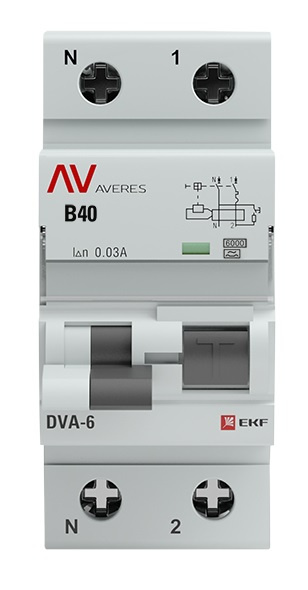 фото Автомат дифференциальный EKF rcbo6-1pn-40B-30-a-av в Красноярске