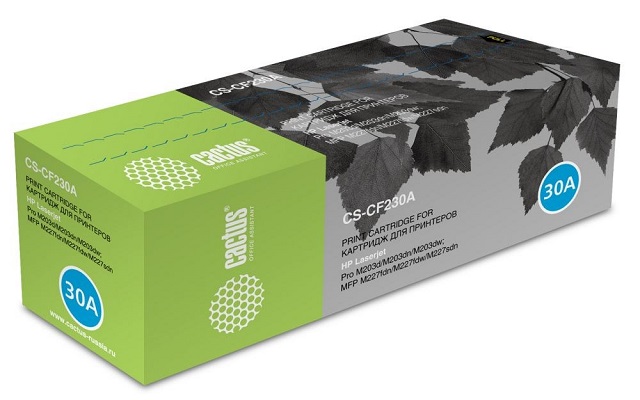 

Картридж Cactus CS-CF230A для HP LJ 203/227 черный 1600стр., CS-CF230A