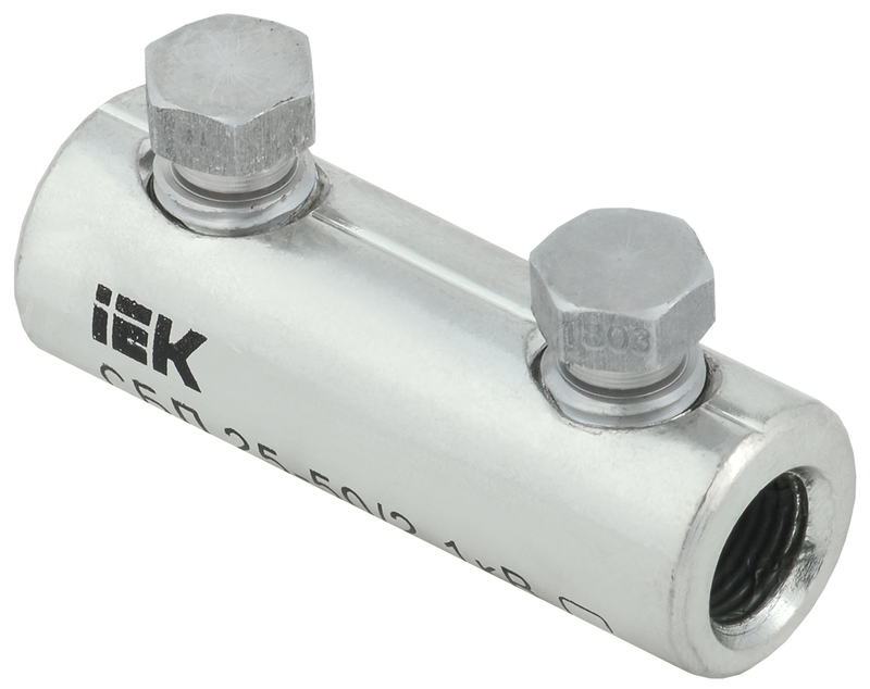 

Соединитель IEK UCB11-025-050-02-01 болтовой луженый СБЛ 25-50/2 1кВ, UCB11-025-050-02-01