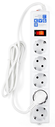 

Сетевой фильтр Power Cube SPG-B-15-WHITE 5 м, 5 розеток, белый, SPG-B-15-WHITE
