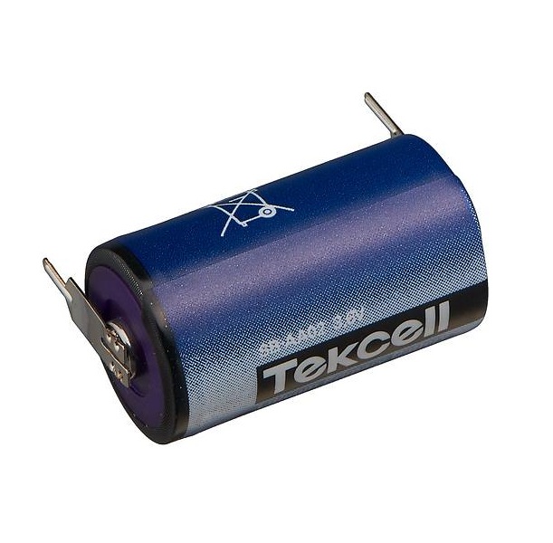 

Батарейка Tekcell SB-AA02-3P Li-SOCl2 батарея типоразмера 1/2AA, 3.6 В, 1.2 Ач, на плату выводы, Траб: -55...85 °C (VitzroCell), SB-AA02-3P