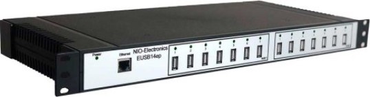 

Концентратор Nio-Electronics NIO-EUSB 14EP 14*USB 2.0, RJ-45, БП, NIO-EUSB 14EP