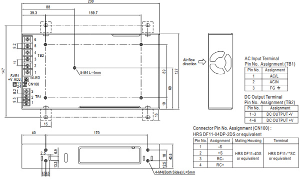фото Преобразователь AC-DC сетевой Mean Well RSP-500-12 в Уфе