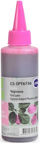 

Чернила Cactus CS-EPT6736 для Epson L800 ,светло-пурпурный, 70 мл, CS-EPT6736
