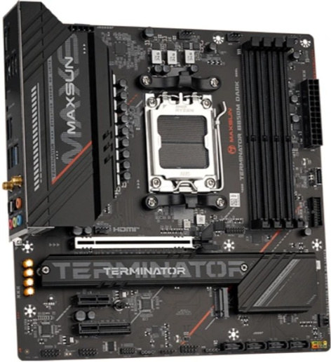 фото Материнская плата mATX MAXSUN MS-Terminator B850M DARK WIFI
