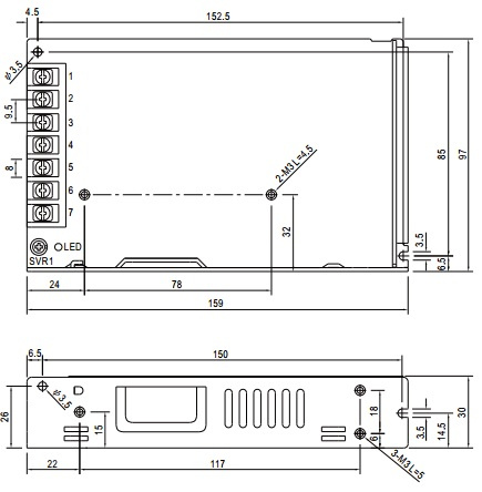 фото Преобразователь AC-DC сетевой Mean Well LRS-150-12 в Уфе