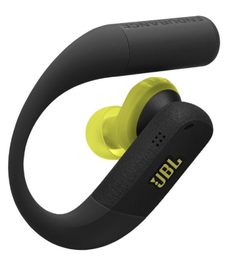фото Наушники TWS JBL Endurance Peak 4, Bluetooth, Внутриканальные, Лайм, Черный, [JBLENDUPEAK4BLKL]