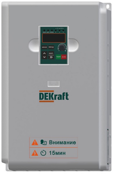 

Преобразователь частоты DEKraft DEKV060G015P18RT4B DEKV060-15/18.5кВт 3 фазы 380В с торм. модулем, DEKV060G015P18RT4B