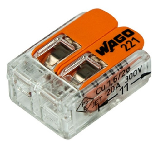 Изображение товара Клемма WAGO 07-5161-20 соединительная для двух проводников