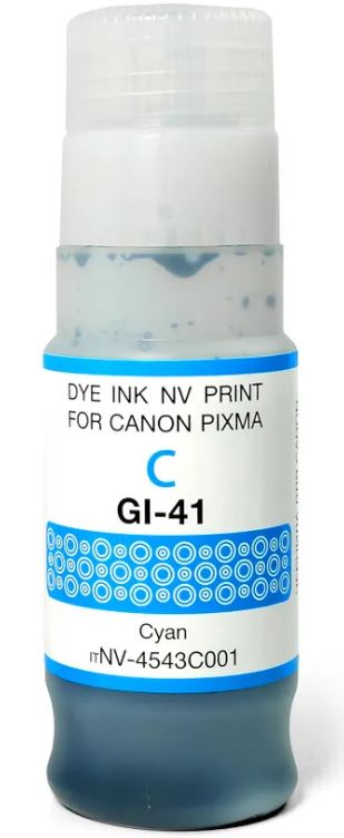 

Чернила NVP NV-4543C001 GI-41 C для Canon Pixma G1420, G2420 (70 мл) Cyan (в коробке) совместимые, NV-4543C001